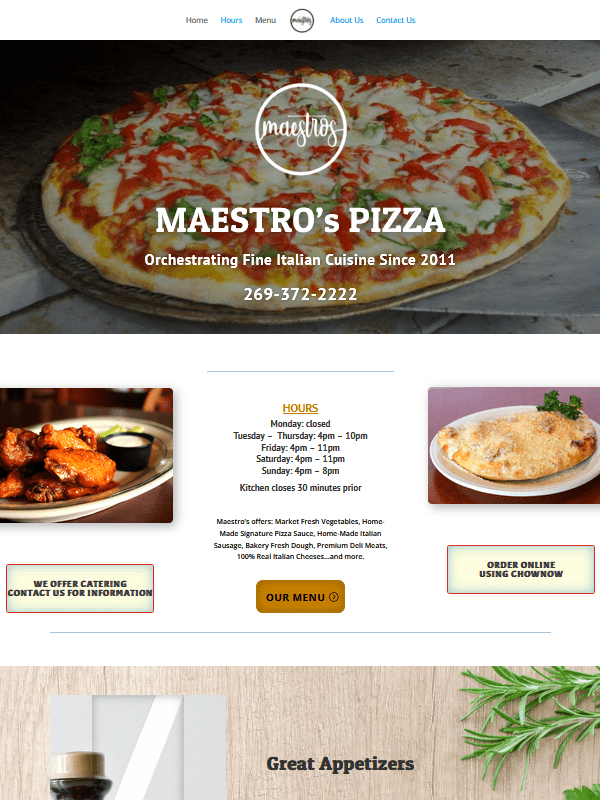 WCUPortfolio Maestros.pizza